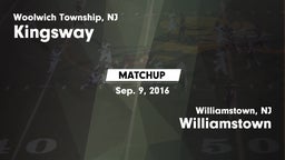 Matchup: Kingsway vs. Williamstown  2016