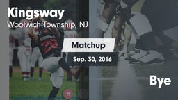 Matchup: Kingsway vs. Bye 2016