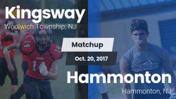 Matchup: Kingsway vs. Hammonton  2017