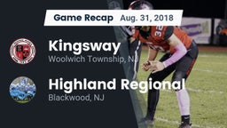 Recap: Kingsway  vs. Highland Regional  2018