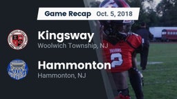 Recap: Kingsway  vs. Hammonton  2018