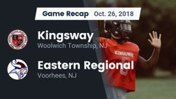 Recap: Kingsway  vs. Eastern Regional  2018