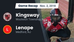 Recap: Kingsway  vs. Lenape  2018