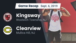 Recap: Kingsway  vs. Clearview  2019