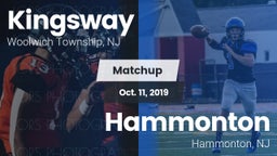 Matchup: Kingsway vs. Hammonton  2019