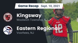 Recap: Kingsway  vs. Eastern Regional  2021
