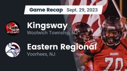 Recap: Kingsway  vs. Eastern Regional  2023