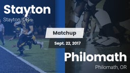 Matchup: Stayton vs. Philomath  2017