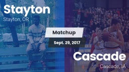 Matchup: Stayton vs. Cascade  2017