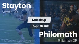 Matchup: Stayton vs. Philomath  2018