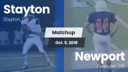 Matchup: Stayton vs. Newport  2018