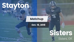 Matchup: Stayton vs. Sisters  2018