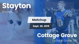 Matchup: Stayton vs. Cottage Grove  2019