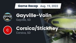 Recap: Gayville-Volin  vs. Corsica/Stickney  2022