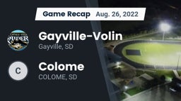 Recap: Gayville-Volin  vs. Colome  2022