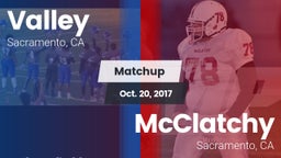 Matchup: Valley  vs. McClatchy  2017