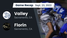 Recap: Valley  vs. Florin  2022