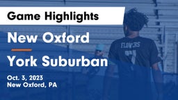 New Oxford  vs York Suburban  Game Highlights - Oct. 3, 2023