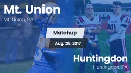 Matchup: Mt. Union vs. Huntingdon  2017