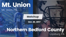 Matchup: Mt. Union vs. Northern Bedford County  2017