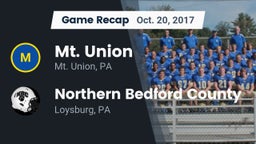 Recap: Mt. Union  vs. Northern Bedford County  2017