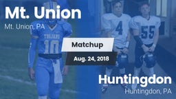 Matchup: Mt. Union vs. Huntingdon  2018