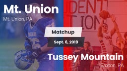 Matchup: Mt. Union vs. Tussey Mountain  2019