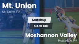 Matchup: Mt. Union vs. Moshannon Valley  2019