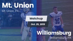 Matchup: Mt. Union vs. Williamsburg  2019