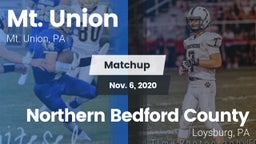 Matchup: Mt. Union vs. Northern Bedford County  2020