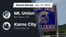 Recap: Mt. Union  vs. Karns City  2023