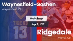 Matchup: Waynesfield-Goshen vs. Ridgedale  2017