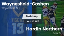 Matchup: Waynesfield-Goshen vs. Hardin Northern  2017