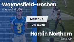 Matchup: Waynesfield-Goshen vs. Hardin Northern  2018