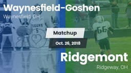 Matchup: Waynesfield-Goshen vs. Ridgemont  2018