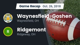 Recap: Waynesfield-Goshen  vs. Ridgemont  2018