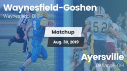 Matchup: Waynesfield-Goshen vs. Ayersville  2019