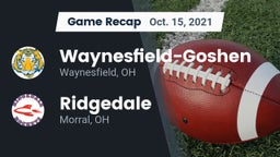 Recap: Waynesfield-Goshen  vs. Ridgedale  2021