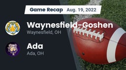 Recap: Waynesfield-Goshen  vs. Ada  2022