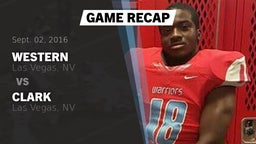 Recap: Western  vs. Clark  2016