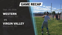 Recap: Western  vs. ****** Valley  2016