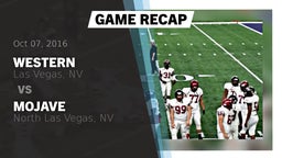 Recap: Western  vs. Mojave  2016