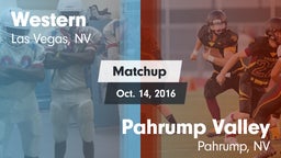 Matchup: Western vs. Pahrump Valley  2016
