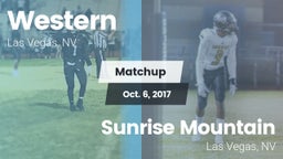 Matchup: Western vs. Sunrise Mountain  2017