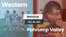 Matchup: Western vs. Pahrump Valley  2017