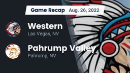 Recap: Western  vs. Pahrump Valley  2022