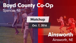 Matchup: Boyd County vs. Ainsworth  2016