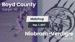 Matchup: Boyd County vs. Niobrara-Verdigre  2017