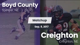 Matchup: Boyd County vs. Creighton  2017