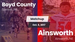 Matchup: Boyd County vs. Ainsworth  2017
